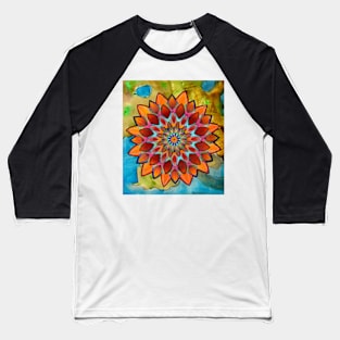 bright floral mandala Baseball T-Shirt